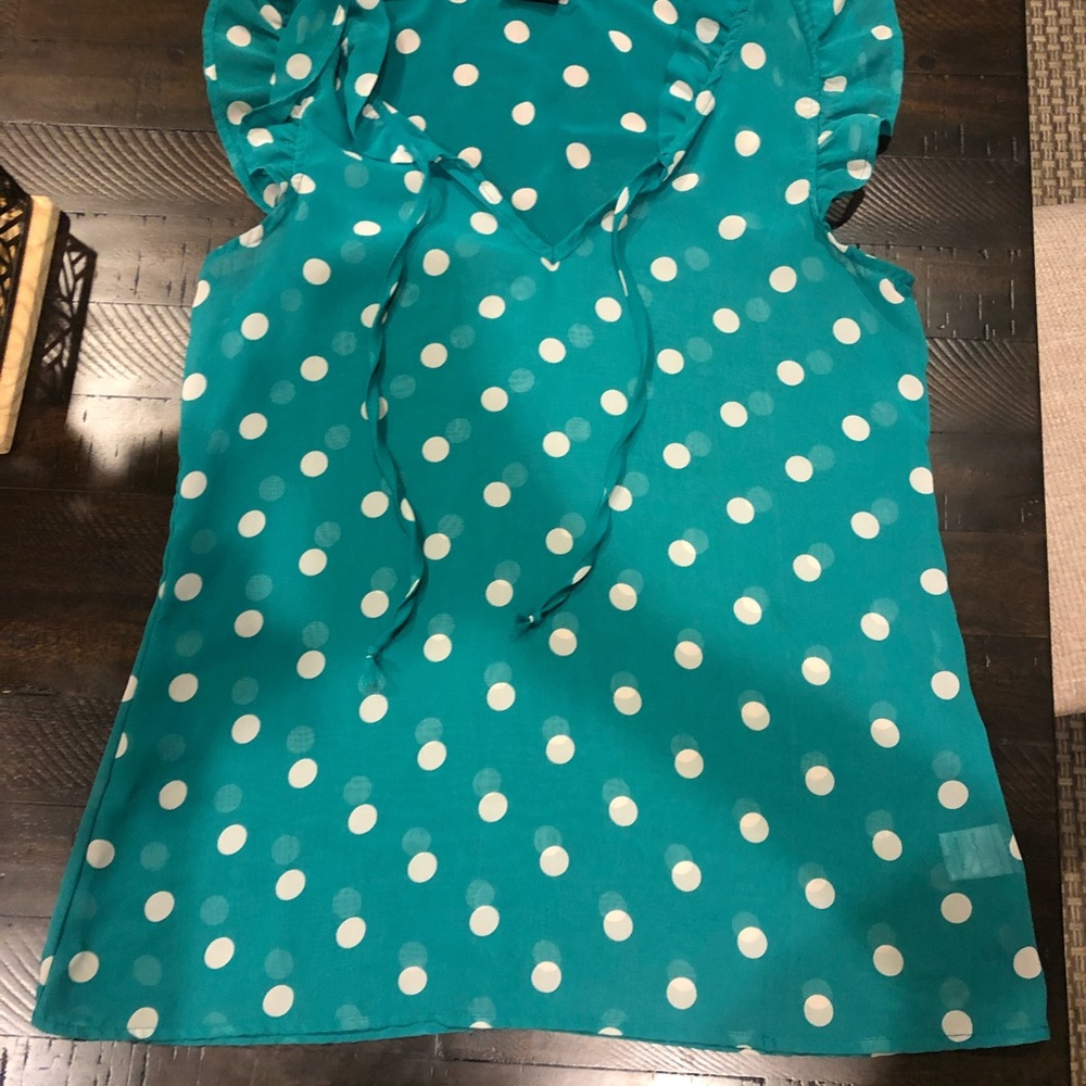 Bobeau teal sleeveless top